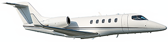An image of a multi-million dollar Lear Jet airplane.