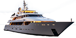 An image of a multi-million dollar luxury yacht.
